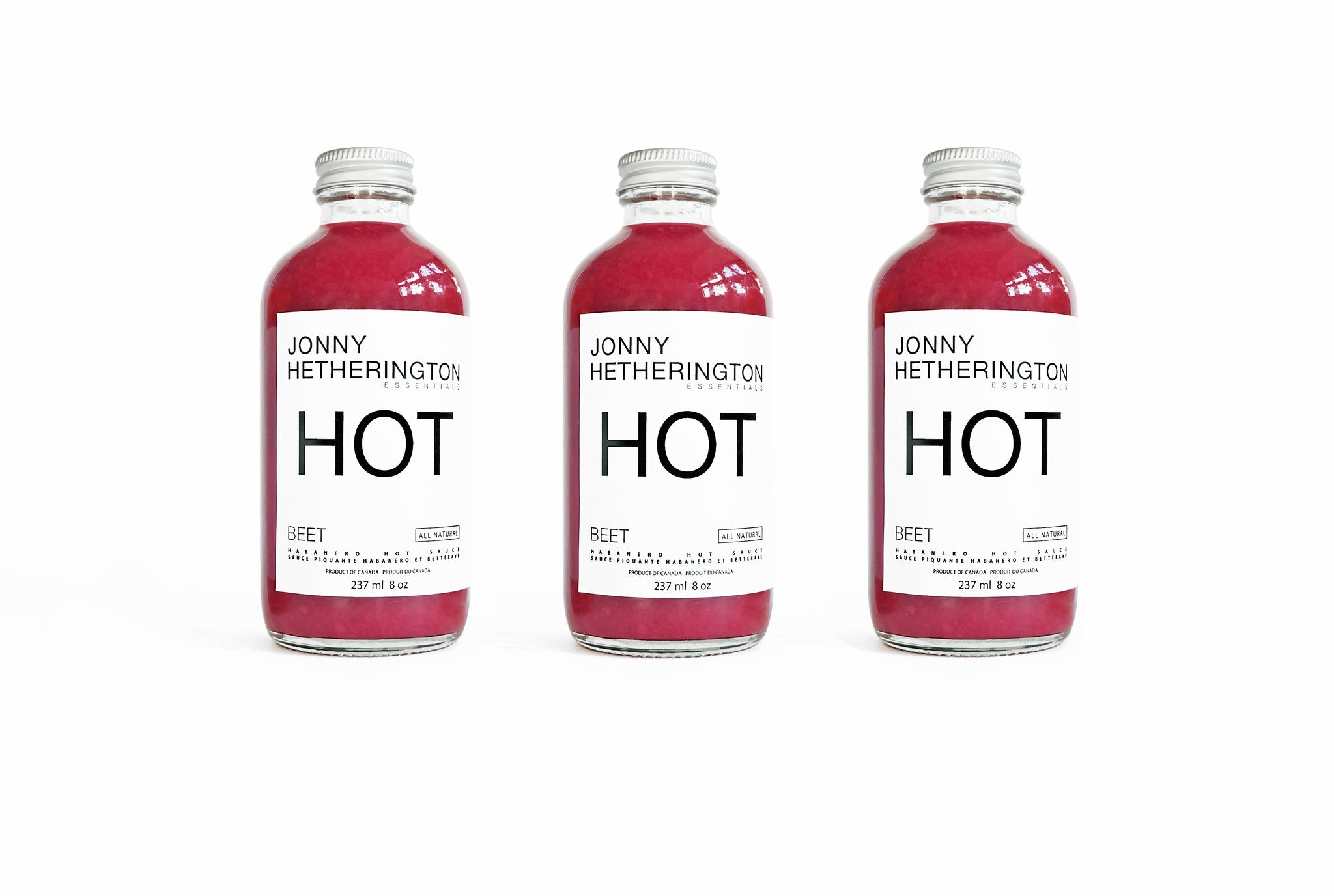 Beet Hot Sauce Trio (Approximately $30.00 USD)